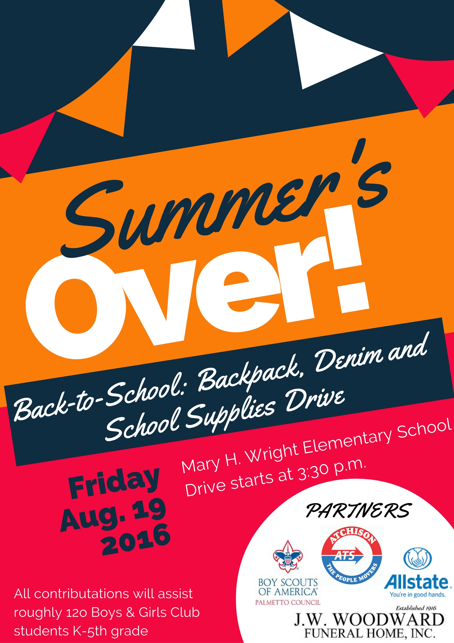 Back-to-School: Backpack, Denim and School Supplies Drive