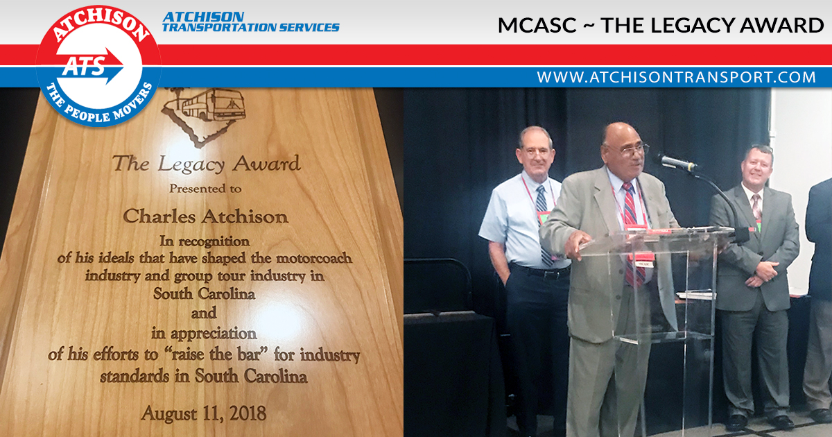 Charles Atchison – Proud Recipient of The Legacy Award